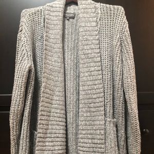 Micheal Stars gray sweater w/pockets cardigan M/L